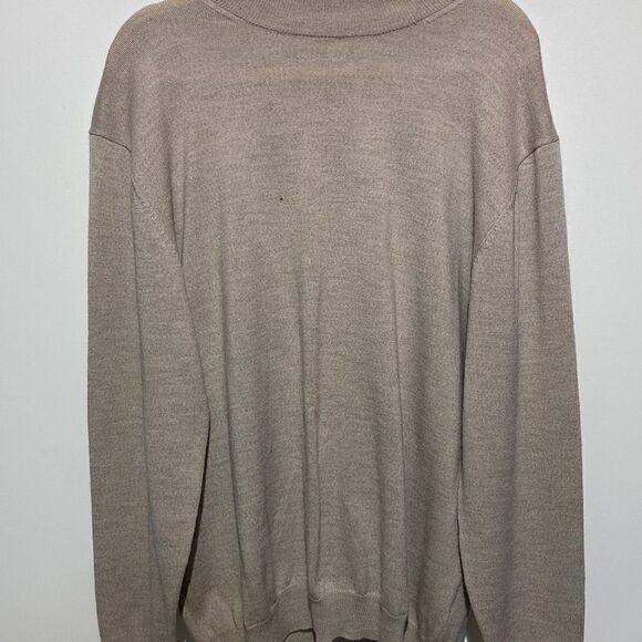 Pronto Uomo Men's Extra Fine Merino Wool Long Sleeve Sweater Gray Size XL - Picture 1 of 11